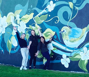 Powerco mural in Te Puke