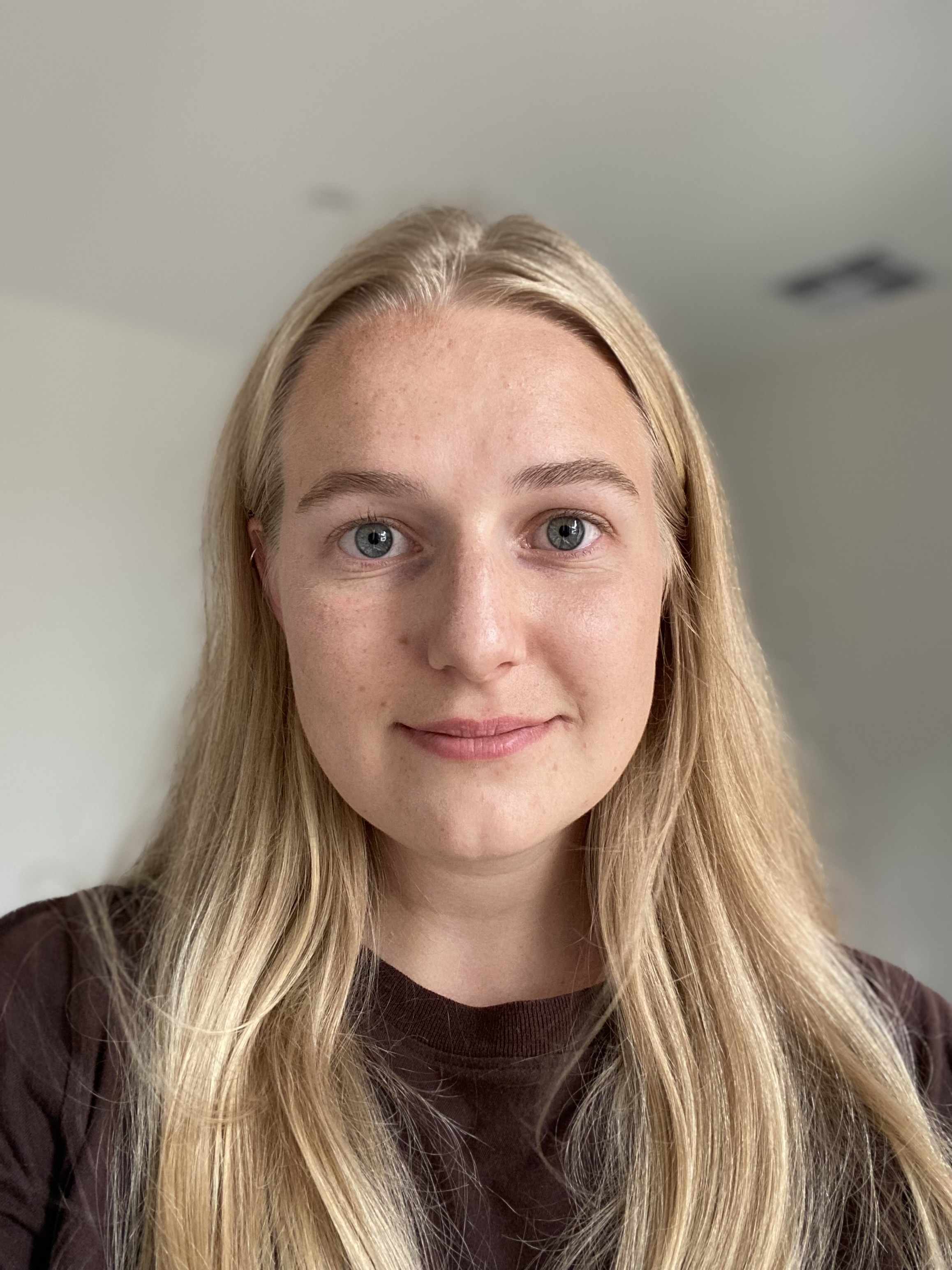 Young woman with long blond hair