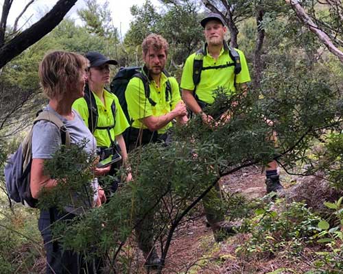 People trapping pest