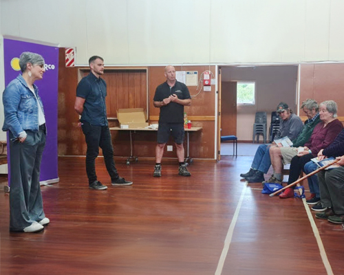 Powerco staff at Tinui community engagement