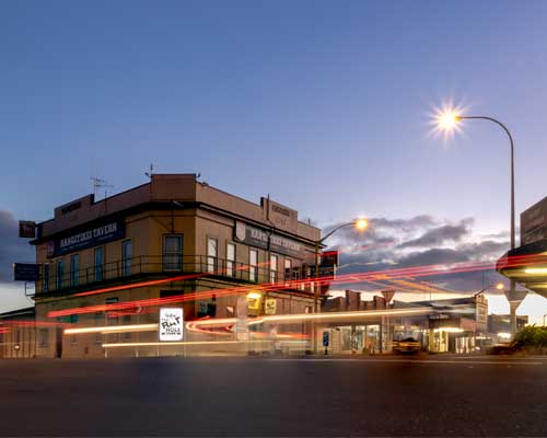 Night shot in Bulls township