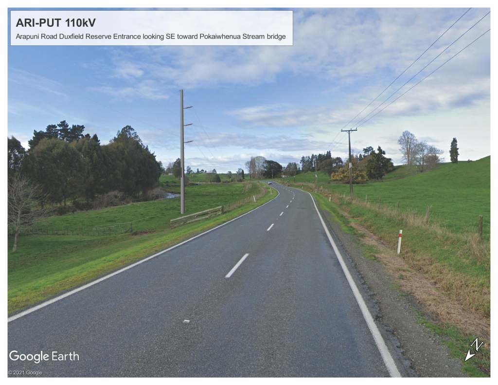 Artist's impression of overhead line