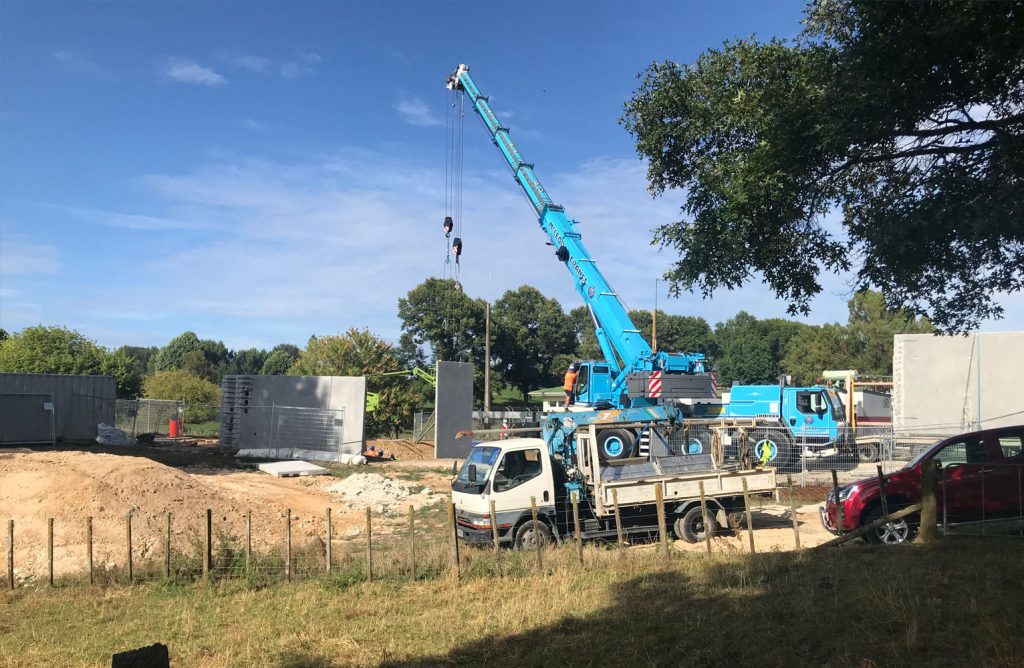 Construction of new switchroom at Putāruru substation